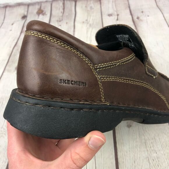 Skechers Brown Leather Slip On Loafers Men\'s US 11 main image 4